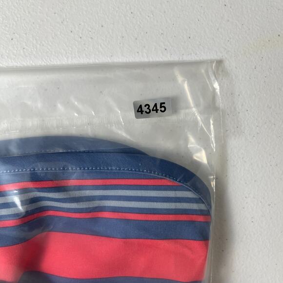 RVCA Board Shorts Men's Size 29 Pink Striped 18" Stretch Surfer Swim Trunks - Picture 6 of 6